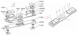 棱柱形電池典型頂蓋結構示意圖