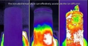 溫度升高可以有效地加速離子擴散。